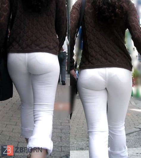 Bk Several Spy Candid White Trousers Zb Porn