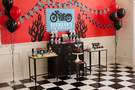 Motorcycle Birthday Party - A Boy's Birthday Biker Rally! - Frog Prince ...