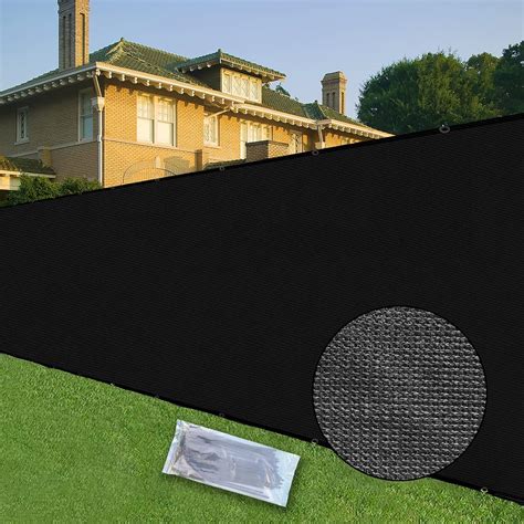 Buy X Black Fence Privacy Screen With Aluminum Grommets Heavy