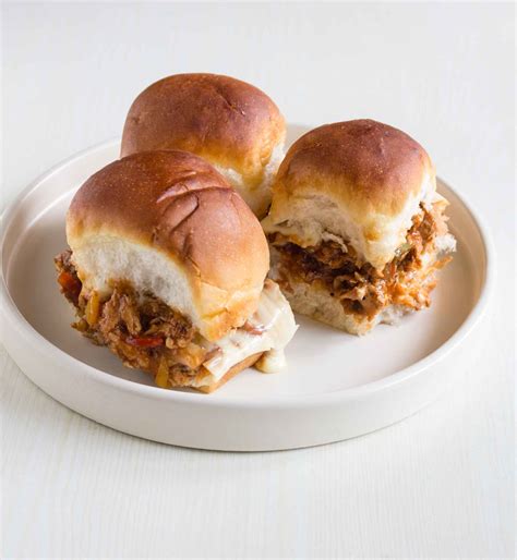 Bbq Pulled Chicken Sliders Recipe Easy Party Snack Recipes