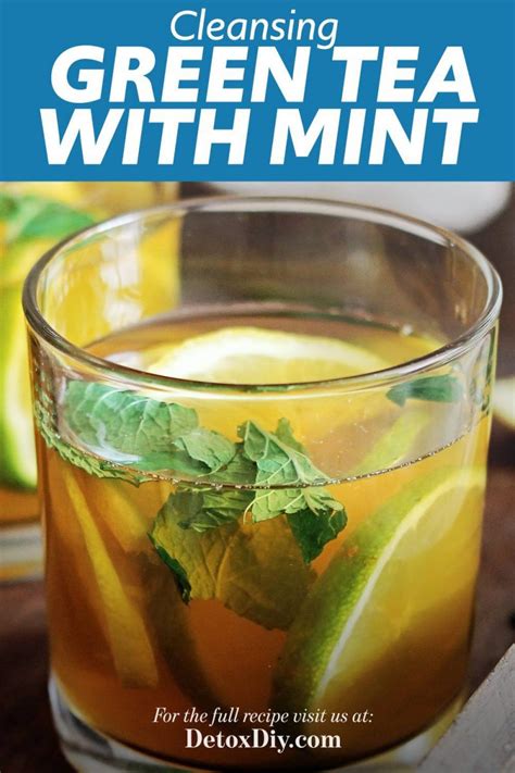 Mint Green Tea with Lime (Refreshing and Cleansing) - Detox DIY