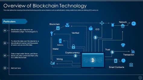 Blockchain Technology It Overview Of Blockchain Technology