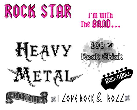 Morbid Princess Rock And Roll Word Art