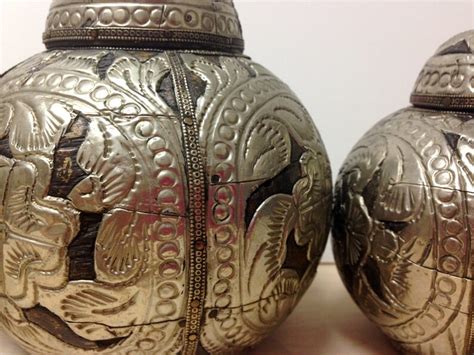 Set of Three 3 Antique Indian Lidded Containers Wooden/ - Etsy