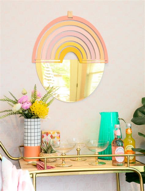 Diy Gold And Rainbow Mirror A Kailo Chic Life