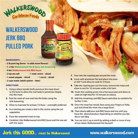 Walkerswood Jerk Bbq Pulled Pork Sandwich