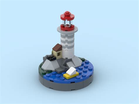 Lego Moc Lighthouse Micro By Croaker111 Rebrickable Build With Lego