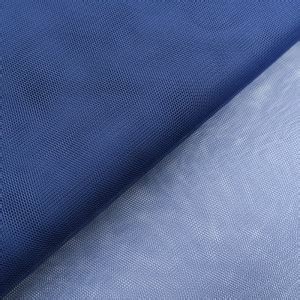 Tissu Tulle Rigide 150cm Bleu Marine Mercerine