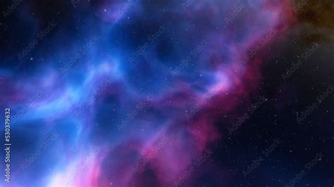 red-violet nebula in outer space, horsehead nebula, unusual colorful ...