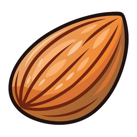 Almond Nuts Clipart Vector Art And Illustration Premium Ai Generated