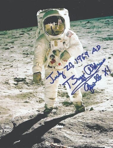 APOLLO 11 NASA SIGNED PHOTO BUZZ ALDRIN AUTOGRAPH SIGNATURE MOON 8 5X11