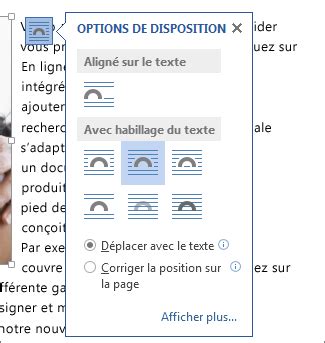 Comment Ins Rer Une Image Dans Word Sans D Caler Le Texte Potager City