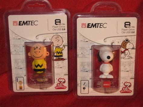 Snoopy Charlie Brown Peanuts Emtec Gb Go Flash Drive Usb Both