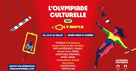 Olympiade Culturelle Trois Jours De Show à Lolympia Pour Lancer Les