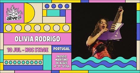 Olivia Rodrigo Live At Palco NOS On July 10th NOS Alive Festival