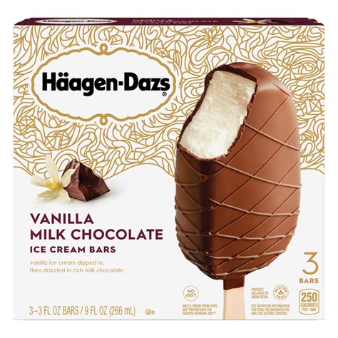 Save on Haagen-Dazs Ice Cream Bars Vanilla Milk Chocolate - 3 ct Order ...