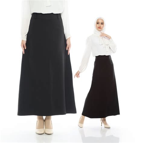 Jual Viola Black Rok Basic Rok Span A Rok Basic Standar Rok Hitam