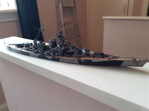 My first attempt at a 1:700 scale ship, I think I did a decent job. : r ...