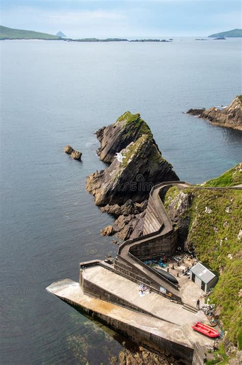 famous dunquin pier  slea head drive dingle peninsula ireland