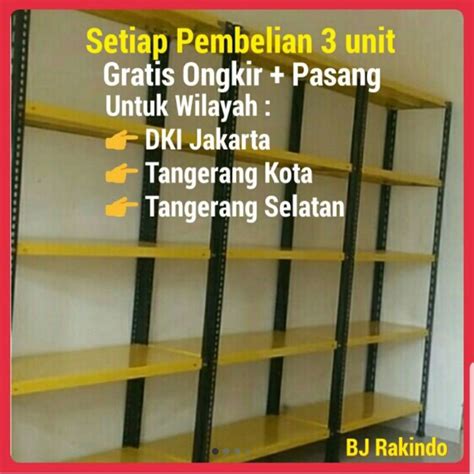 Jual Rak Besi Siku Berlubang 5 Susun P100xl60xt200cm Shopee Indonesia