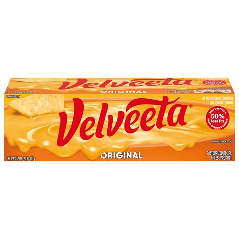 Velveeta Original Cheese 2 Lb Classic Size Velveeta