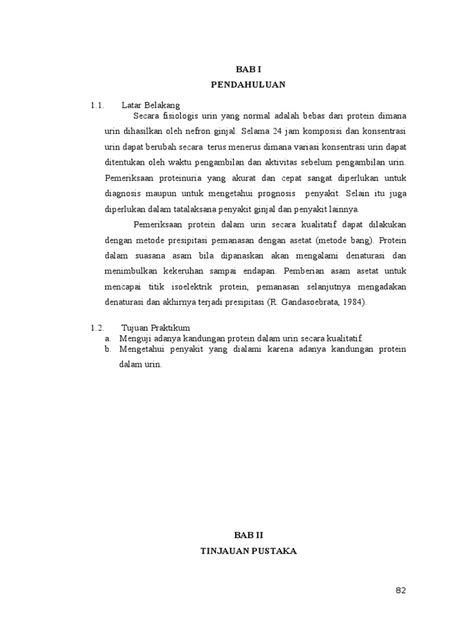 PDF Praktikum 6 Protein Dalam Urin DOKUMEN TIPS