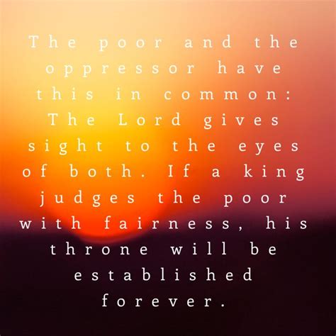 Proverbs 29 13 14 The Poor And The Oppressor Have This In Common The