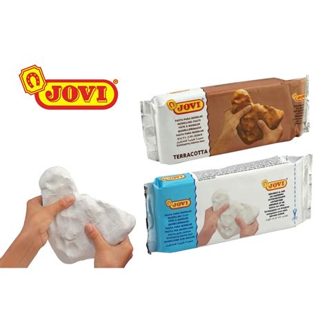 Jovi Terracotta White Air Dry Modelling Hardening Clay G Kg