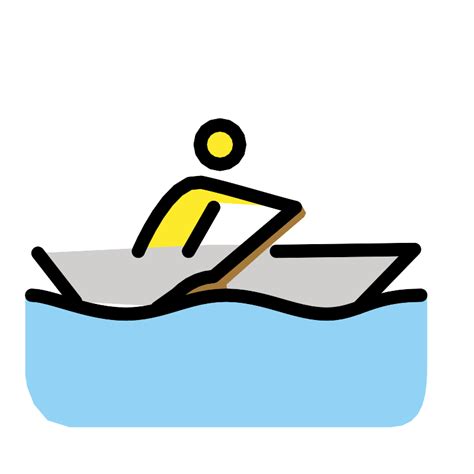 Man Rowing Boat Vector Svg Icon Svg Repo