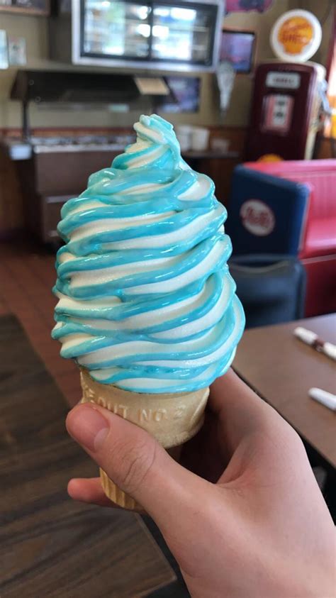 I Ate Blue Goo Ice Cream Cone Rfood