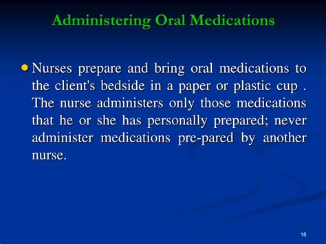 PPT Fundamental Nursing Chapter 32 Oral Medications PowerPoint