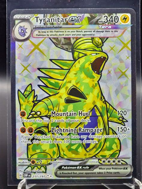 Tyranitar Ex Obsidian Flames Ultra Rare Secret Rare Values Mavin