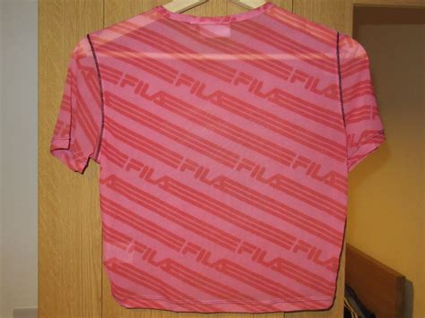 Fila Pink Mesh Top Size S Small Rrp £33 Ebay