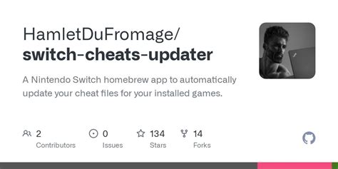 switch-cheats-updater released! A Nintendo Switch homebrew app to ...