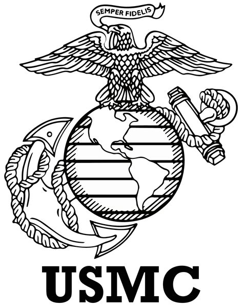 Usmc Colored Drawings