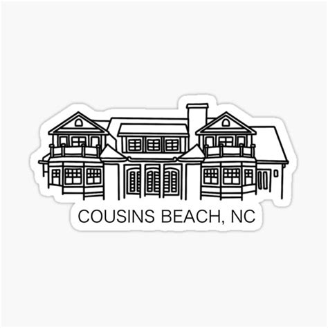 "tsitp cousins beach house" Sticker for Sale by Natalie Tripp | Redbubble