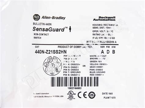 Plc Hardware Allen Bradley N Z Ss Hn Series A New Surplus Sealed