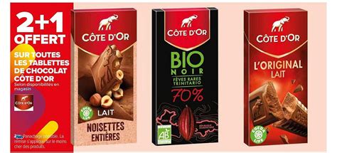 Promo Tablettes De Chocolat Côte D or chez Carrefour Market iCatalogue fr