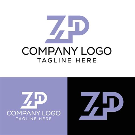 Initial Letter Zp Logo Design Monogram Creative Modern Sign Symbol Icon