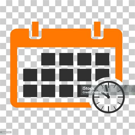 Simbol Tanggal Hari Kalender Ilustrasi Vektor Desain Pengatur Tenggat ...