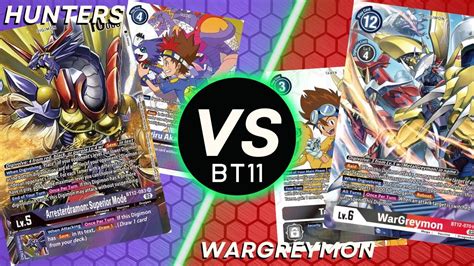 Digimon Tcg Bt Hunters Vs Wargreymon Youtube