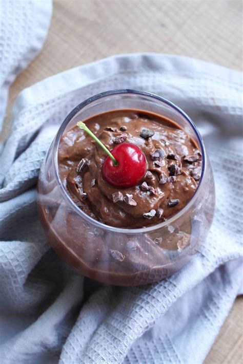 4 Ingredient Chocolate Cherry Mousse | The Conscientious Eater