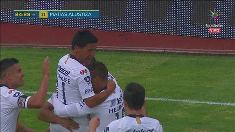 Gol Mat As Alustiza Pumas Lobos Buap Liga Mx Tudn M S Deportes