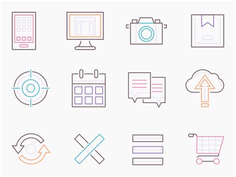 60 Interface Icon Set - Flat Icons