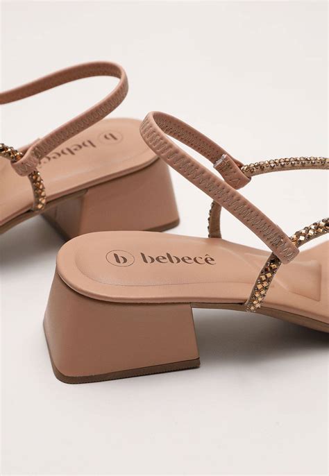 Sandália Bebecê Tira Hotfix Nude Compre Agora Dafiti Brasil