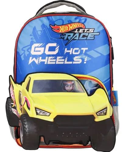Mochila Hot Wheels Primaria Backpack Hlr bp a Color Negro Meses sin interés