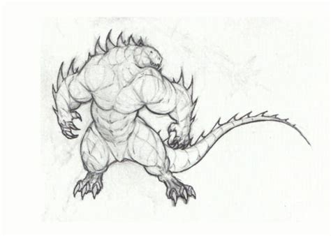 Muscle lizard by krigg on DeviantArt