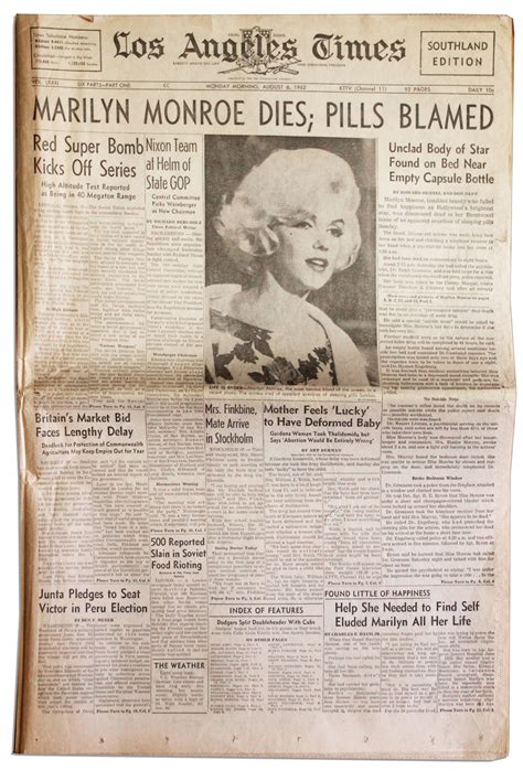 Marilyn Monroe's Death: The Autopsy Pictures Tell The Tale