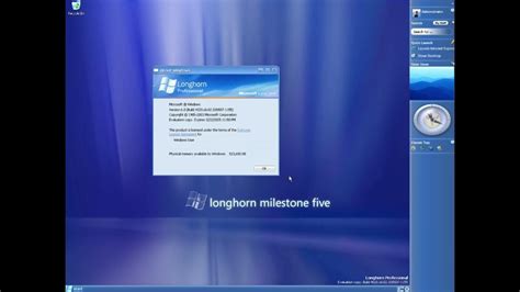 Windows Longhorn 4020 Animated Winver Youtube