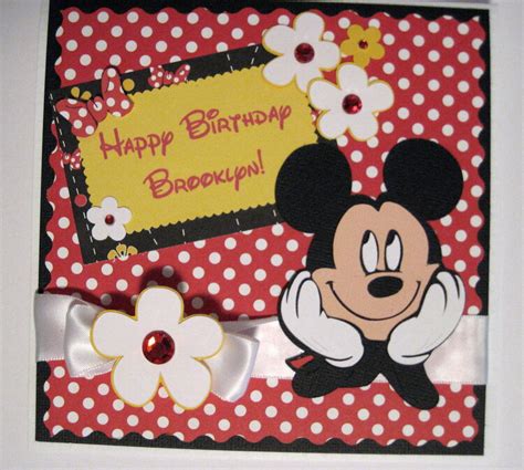 Mickey Mouse Birthday Card Project Idea